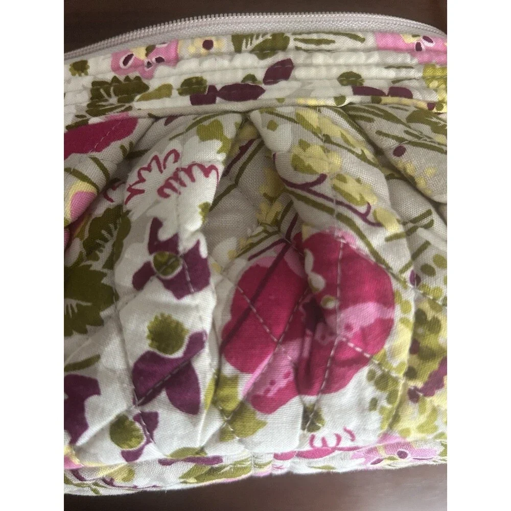 Vera Bradley Floral Quilted Small Crossbody Bag Adjustable Strap Zip Multicolor